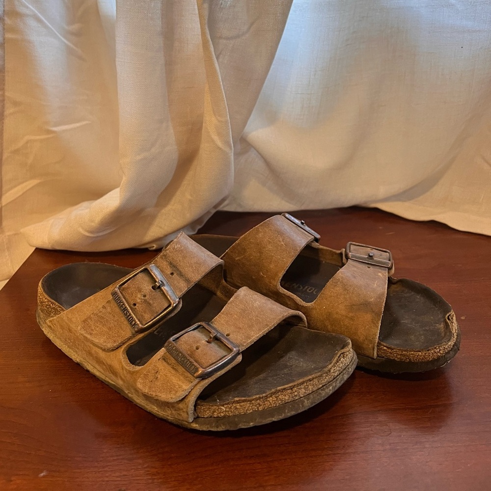 Brown Leather Birks